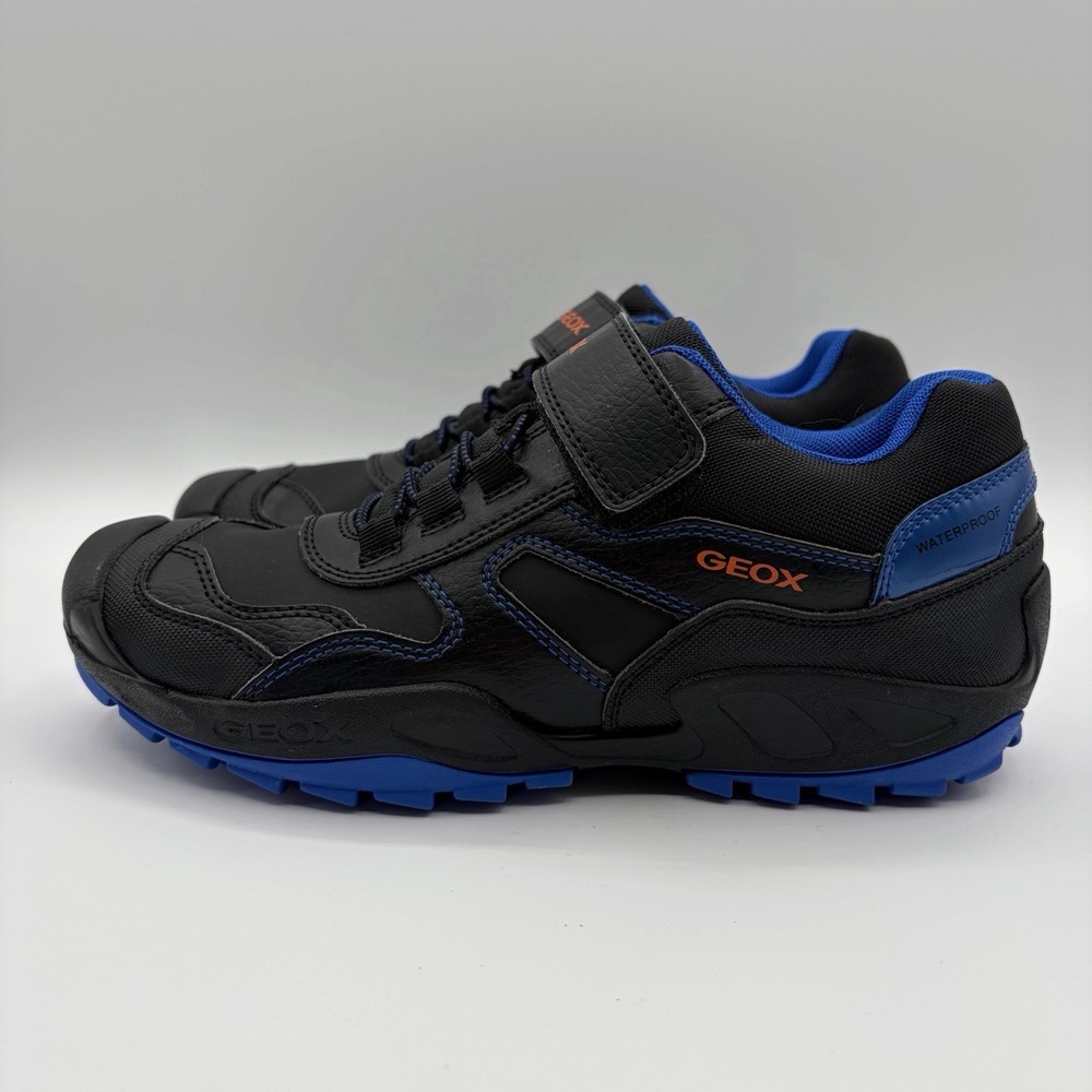 Geox Junior Boys Black Blue Savage Waterproof Sneakers New Size 5